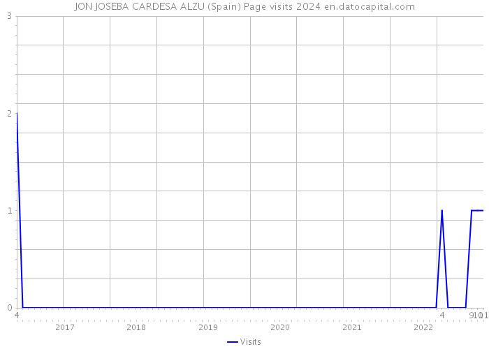 JON JOSEBA CARDESA ALZU (Spain) Page visits 2024 