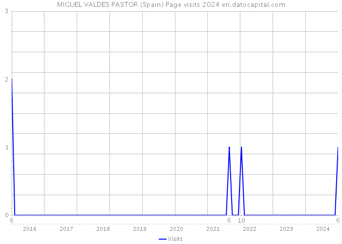 MIGUEL VALDES PASTOR (Spain) Page visits 2024 
