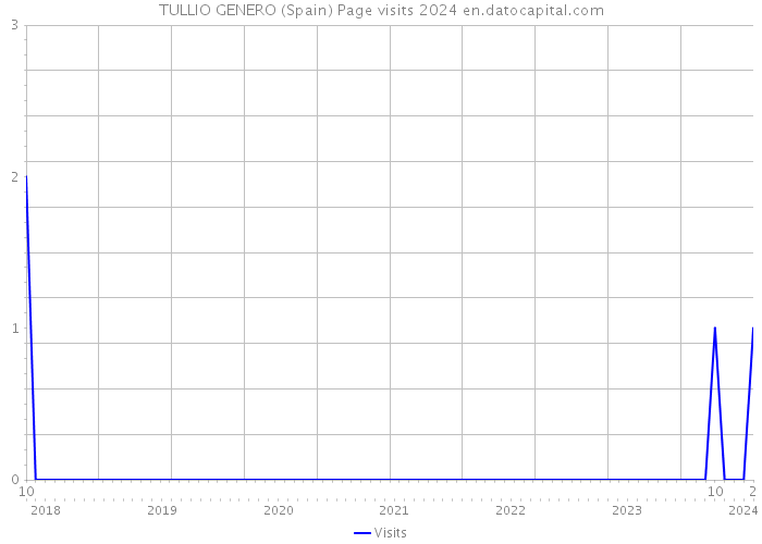 TULLIO GENERO (Spain) Page visits 2024 