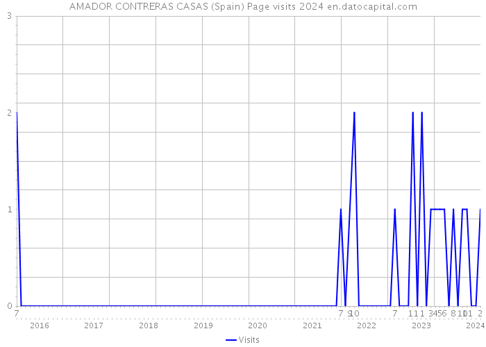 AMADOR CONTRERAS CASAS (Spain) Page visits 2024 