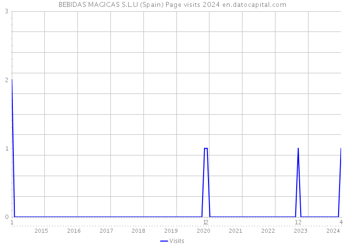 BEBIDAS MAGICAS S.L.U (Spain) Page visits 2024 