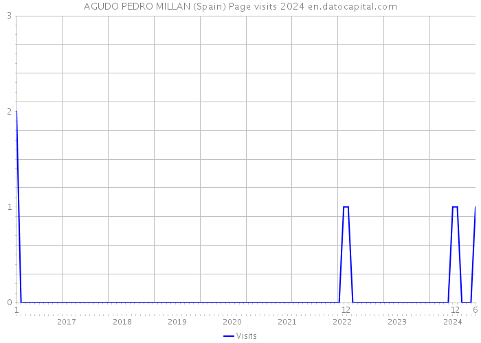 AGUDO PEDRO MILLAN (Spain) Page visits 2024 