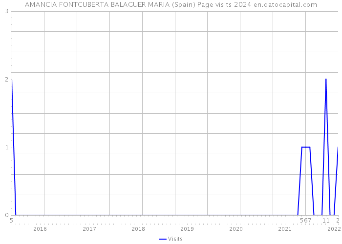 AMANCIA FONTCUBERTA BALAGUER MARIA (Spain) Page visits 2024 