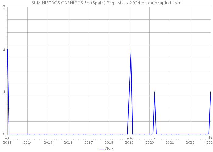 SUMINISTROS CARNICOS SA (Spain) Page visits 2024 