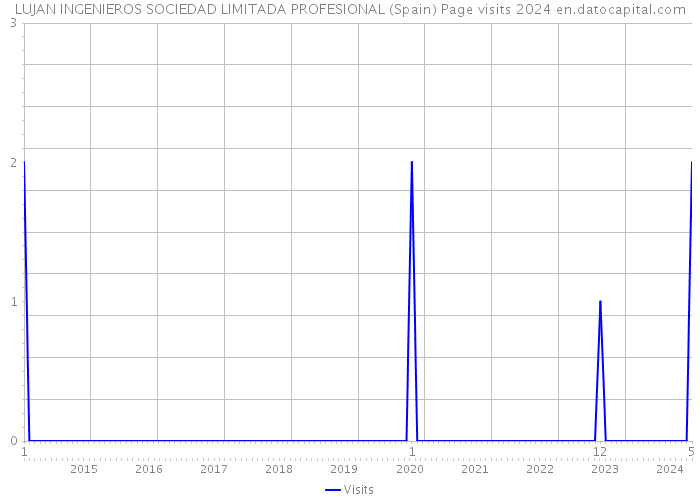 LUJAN INGENIEROS SOCIEDAD LIMITADA PROFESIONAL (Spain) Page visits 2024 
