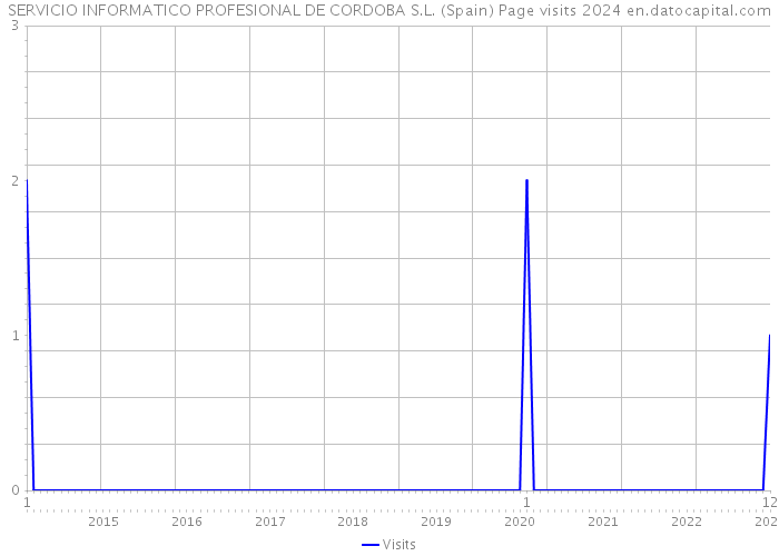 SERVICIO INFORMATICO PROFESIONAL DE CORDOBA S.L. (Spain) Page visits 2024 