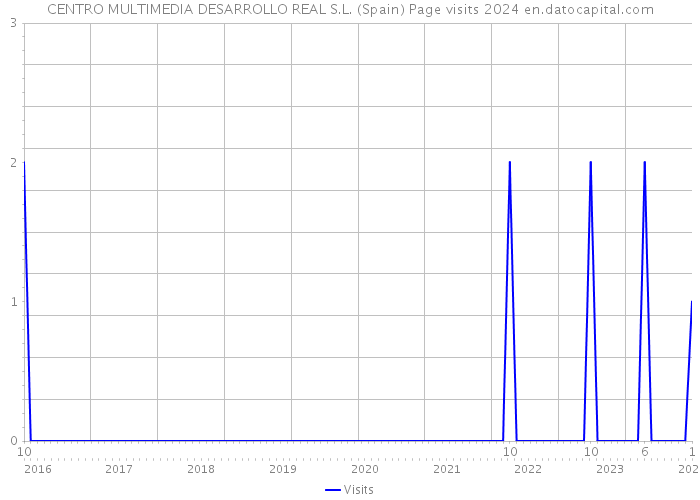 CENTRO MULTIMEDIA DESARROLLO REAL S.L. (Spain) Page visits 2024 