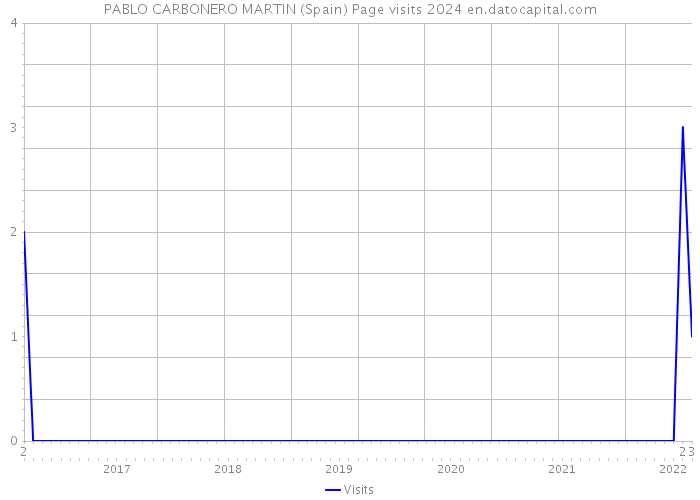 PABLO CARBONERO MARTIN (Spain) Page visits 2024 