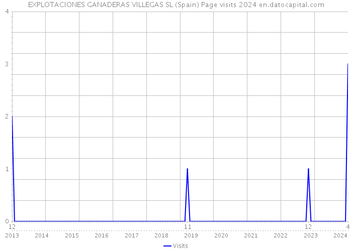 EXPLOTACIONES GANADERAS VILLEGAS SL (Spain) Page visits 2024 