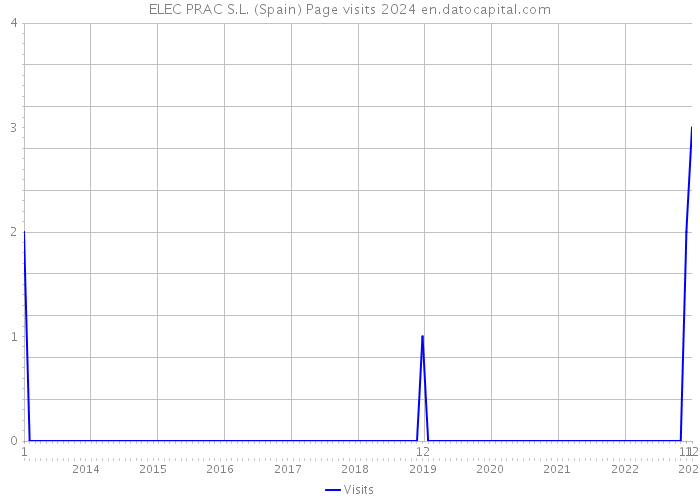 ELEC PRAC S.L. (Spain) Page visits 2024 