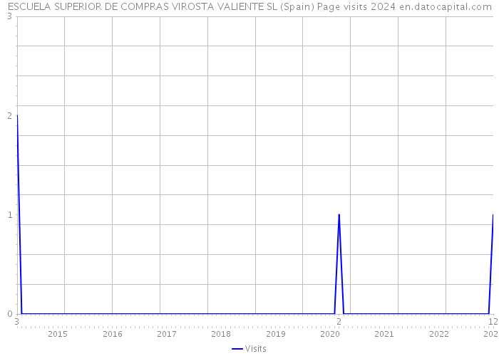 ESCUELA SUPERIOR DE COMPRAS VIROSTA VALIENTE SL (Spain) Page visits 2024 