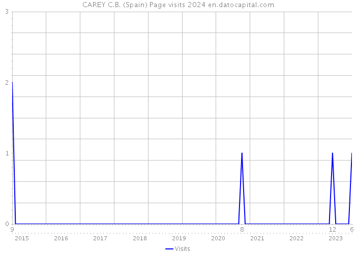 CAREY C.B. (Spain) Page visits 2024 