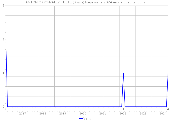 ANTONIO GONZALEZ HUETE (Spain) Page visits 2024 