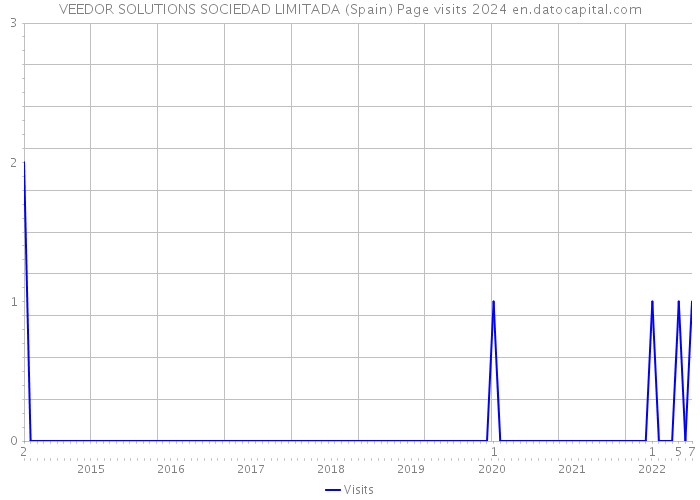 VEEDOR SOLUTIONS SOCIEDAD LIMITADA (Spain) Page visits 2024 