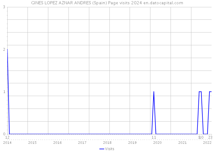 GINES LOPEZ AZNAR ANDRES (Spain) Page visits 2024 