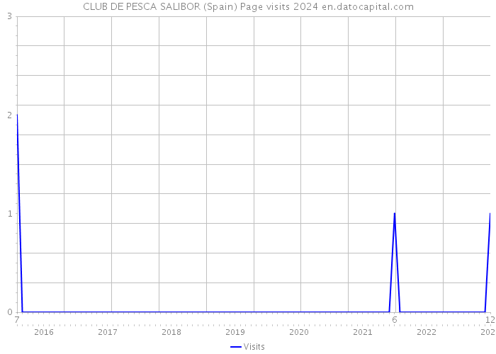 CLUB DE PESCA SALIBOR (Spain) Page visits 2024 