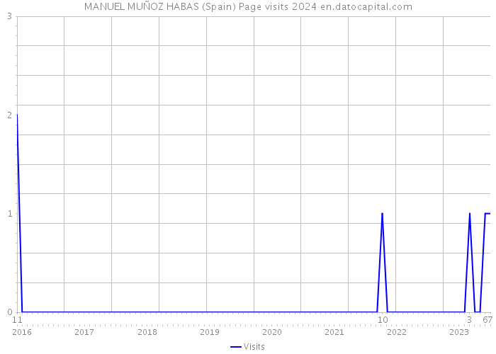 MANUEL MUÑOZ HABAS (Spain) Page visits 2024 