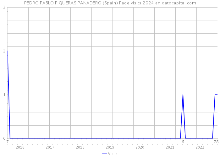 PEDRO PABLO PIQUERAS PANADERO (Spain) Page visits 2024 