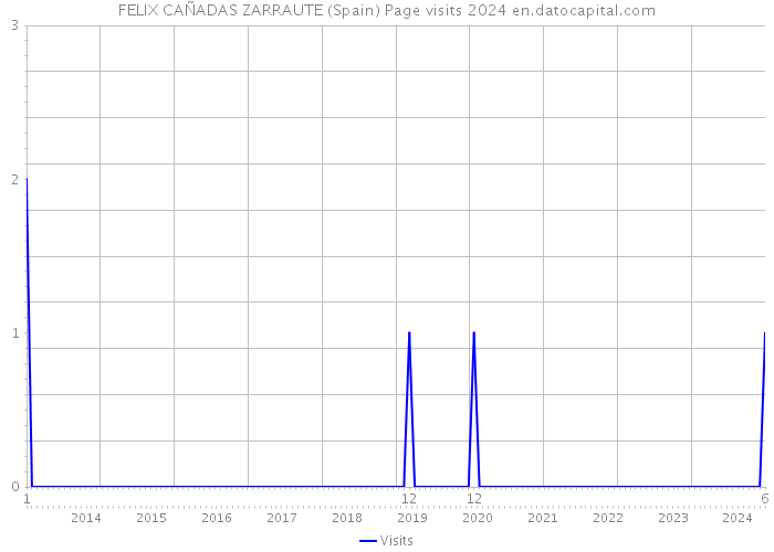 FELIX CAÑADAS ZARRAUTE (Spain) Page visits 2024 