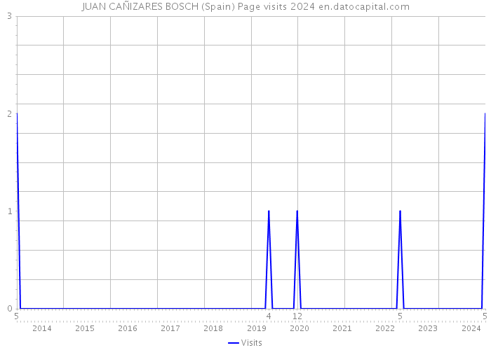 JUAN CAÑIZARES BOSCH (Spain) Page visits 2024 