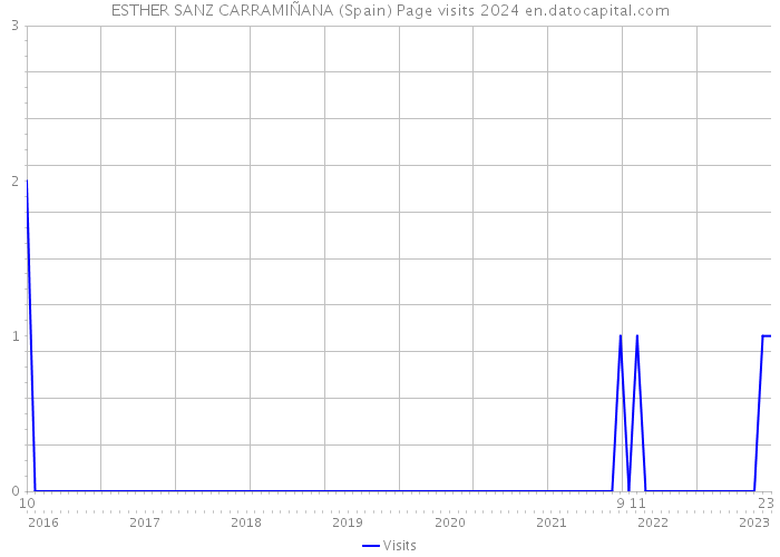 ESTHER SANZ CARRAMIÑANA (Spain) Page visits 2024 