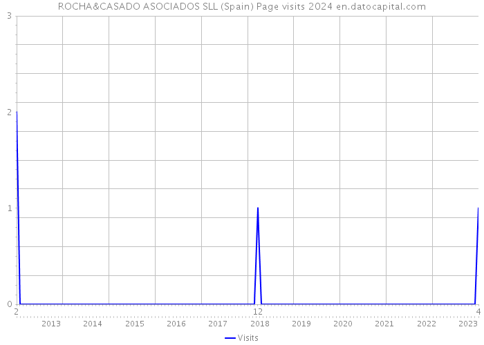 ROCHA&CASADO ASOCIADOS SLL (Spain) Page visits 2024 