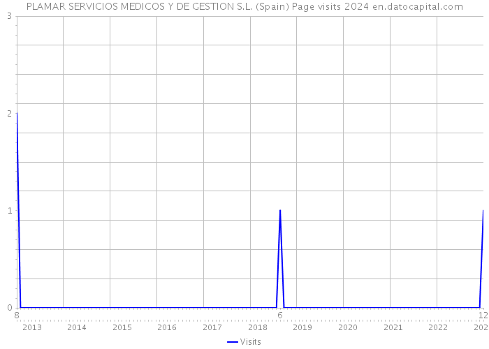 PLAMAR SERVICIOS MEDICOS Y DE GESTION S.L. (Spain) Page visits 2024 