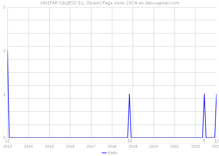 XANTAR GALEGO S.L. (Spain) Page visits 2024 