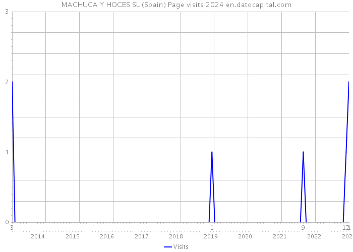 MACHUCA Y HOCES SL (Spain) Page visits 2024 