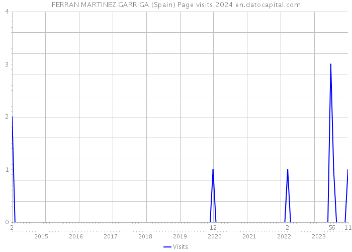 FERRAN MARTINEZ GARRIGA (Spain) Page visits 2024 