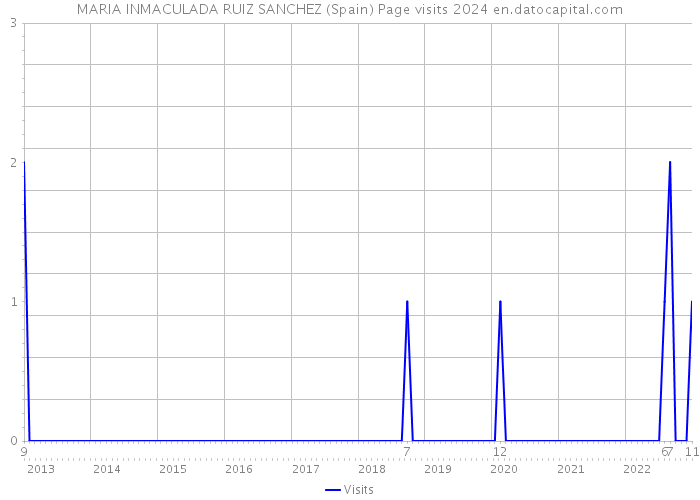 MARIA INMACULADA RUIZ SANCHEZ (Spain) Page visits 2024 