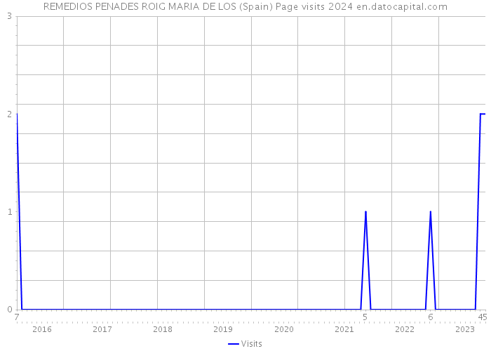 REMEDIOS PENADES ROIG MARIA DE LOS (Spain) Page visits 2024 