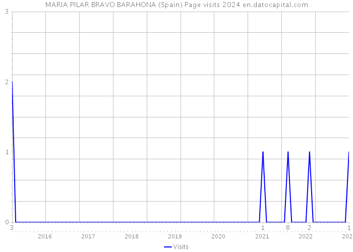 MARIA PILAR BRAVO BARAHONA (Spain) Page visits 2024 