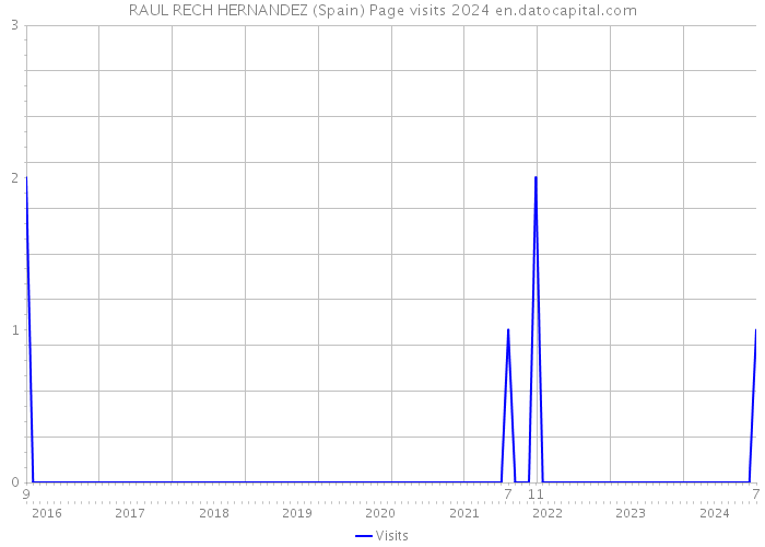 RAUL RECH HERNANDEZ (Spain) Page visits 2024 