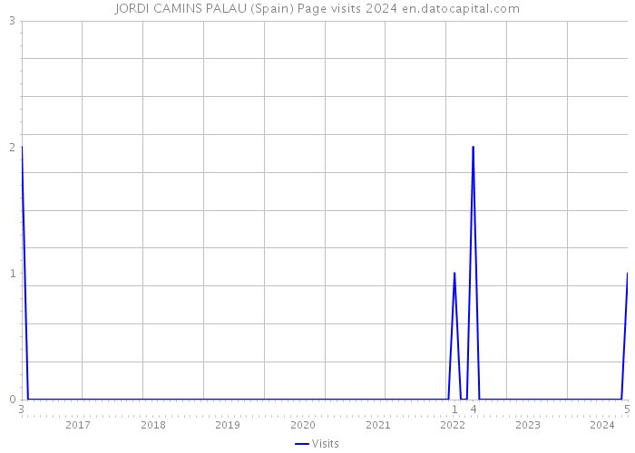 JORDI CAMINS PALAU (Spain) Page visits 2024 