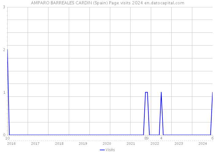 AMPARO BARREALES CARDIN (Spain) Page visits 2024 