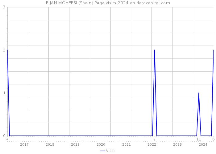 BIJAN MOHEBBI (Spain) Page visits 2024 