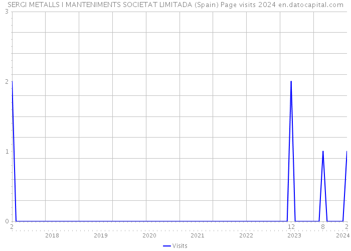 SERGI METALLS I MANTENIMENTS SOCIETAT LIMITADA (Spain) Page visits 2024 