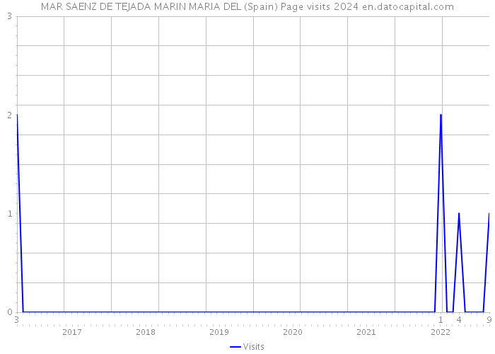 MAR SAENZ DE TEJADA MARIN MARIA DEL (Spain) Page visits 2024 