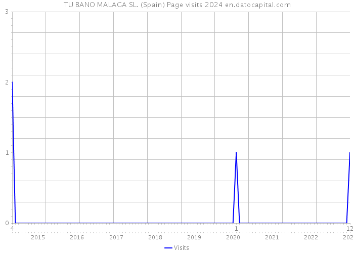 TU BANO MALAGA SL. (Spain) Page visits 2024 