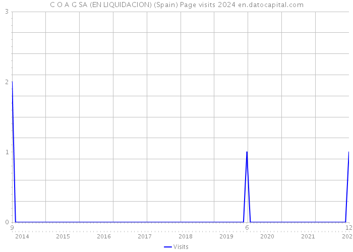 C O A G SA (EN LIQUIDACION) (Spain) Page visits 2024 