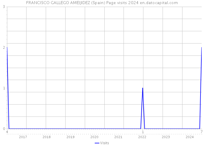 FRANCISCO GALLEGO AMEIJIDEZ (Spain) Page visits 2024 