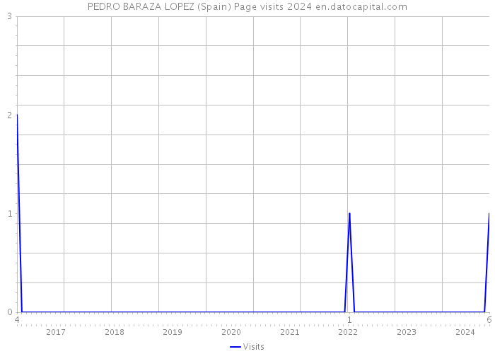 PEDRO BARAZA LOPEZ (Spain) Page visits 2024 