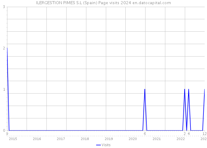 ILERGESTION PIMES S.L (Spain) Page visits 2024 