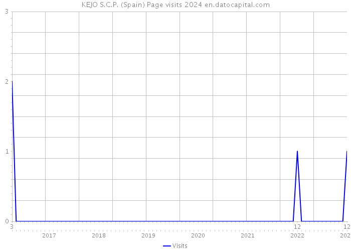 KEJO S.C.P. (Spain) Page visits 2024 