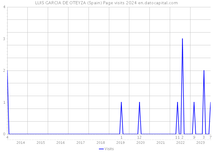 LUIS GARCIA DE OTEYZA (Spain) Page visits 2024 