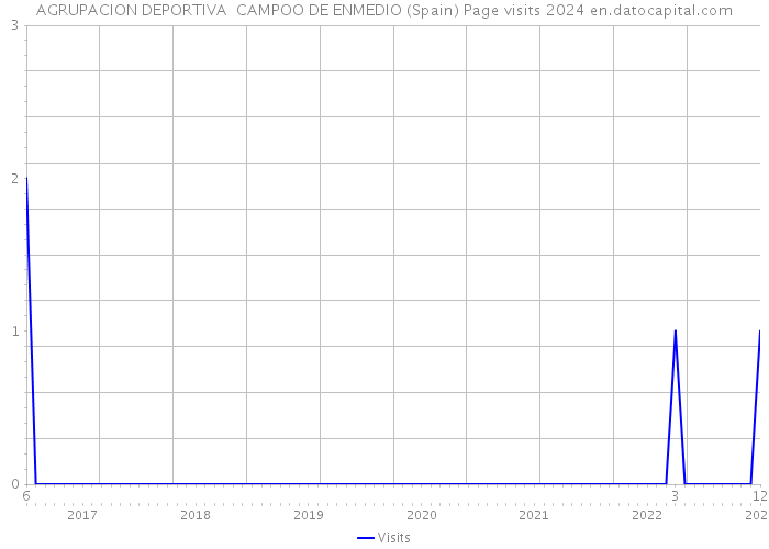 AGRUPACION DEPORTIVA CAMPOO DE ENMEDIO (Spain) Page visits 2024 