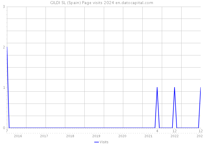 GILDI SL (Spain) Page visits 2024 