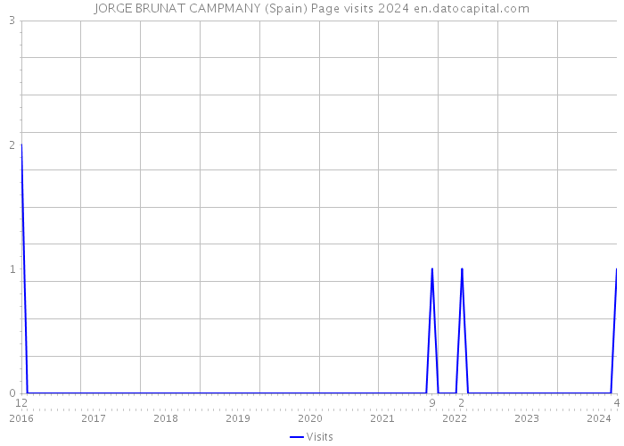 JORGE BRUNAT CAMPMANY (Spain) Page visits 2024 