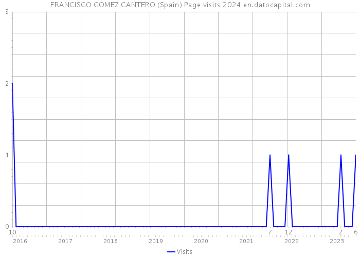 FRANCISCO GOMEZ CANTERO (Spain) Page visits 2024 